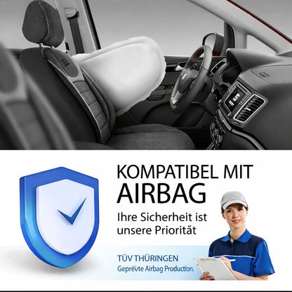 Sitzbezüge Citroen Jumpy 2007 - 2016 – Prestige schwarz – perfekte Passform (Sitz/Sitz)